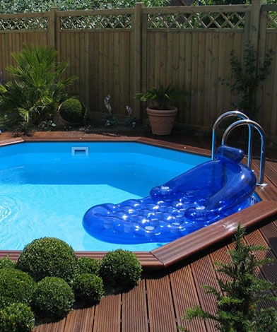 Garden pool, nedsänkt, luftmadrass, Pool store